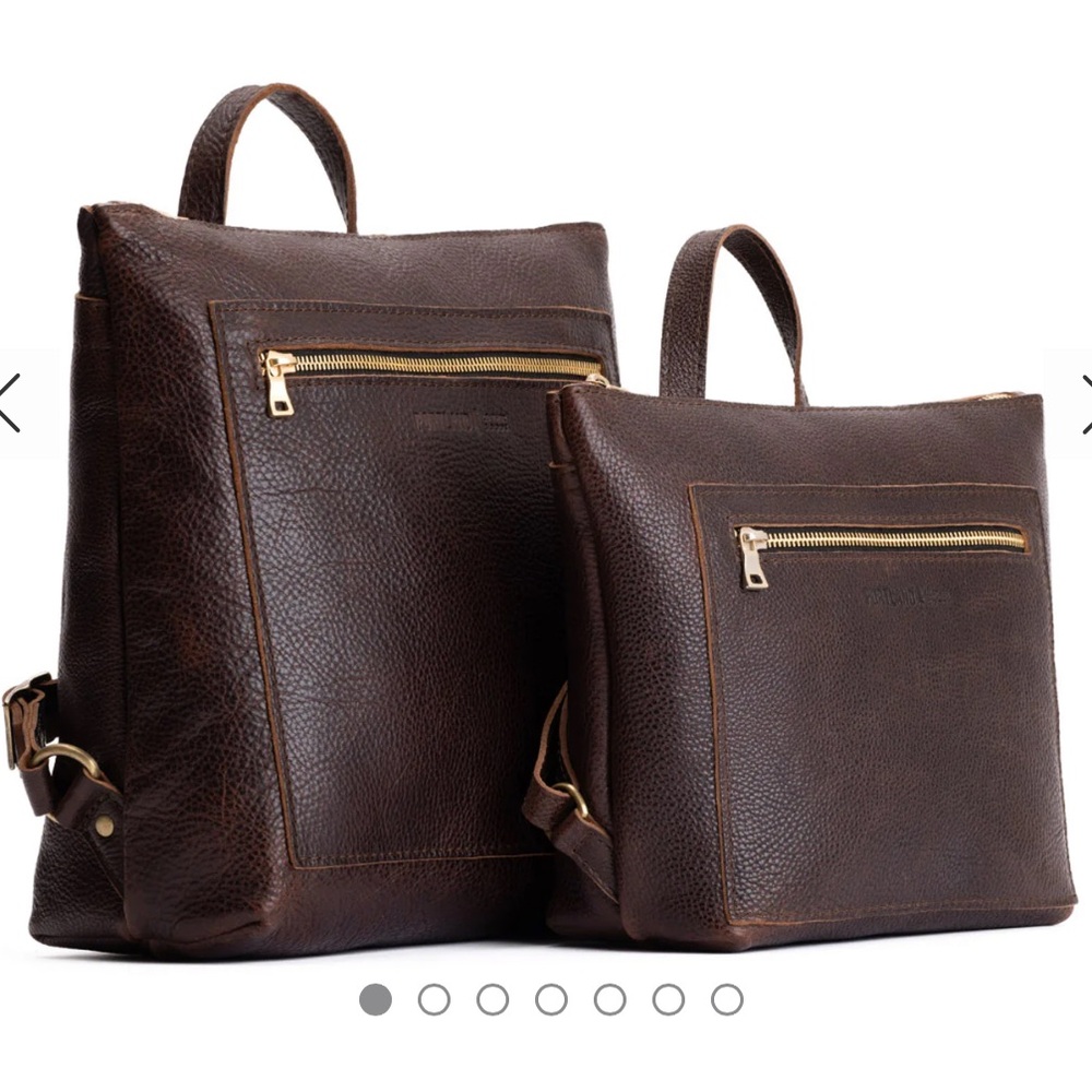 Portland Leather Goods Mini Tote backpack Cold brew - Picture 12 of 12